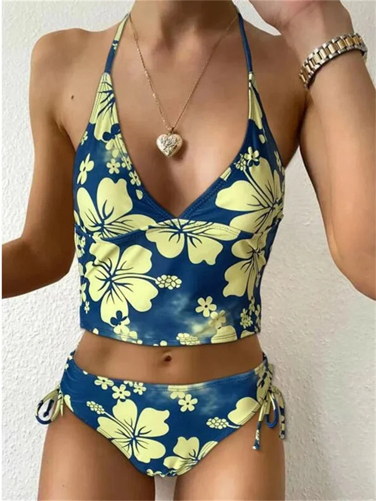 Floral Print Bikinis Set - Empire P.E