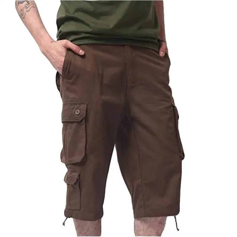 New Men's Trend Loose Large Size Cotton Shorts Multi Pocket - Empire P.E
