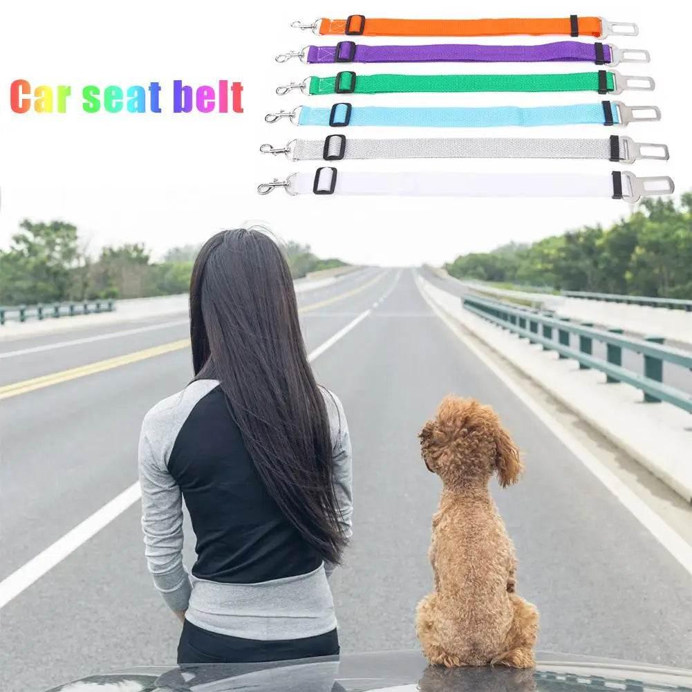 Dog Cat Car Safety Belt Adjustable Leash Vehicle Seat Belt Pet Supplies Harness Safe Lever Traction Collar Puppy Leash - Empire P.E