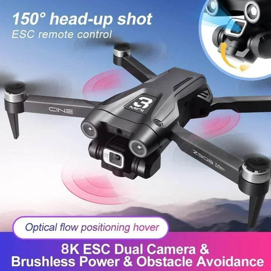 2025 New Z908 Pro /MAX 8K Drone ESC Professional 8K Dron Optical Flow Localization 3sided Obstacle Avoidance Quadcopter Toys - Empire P.E
