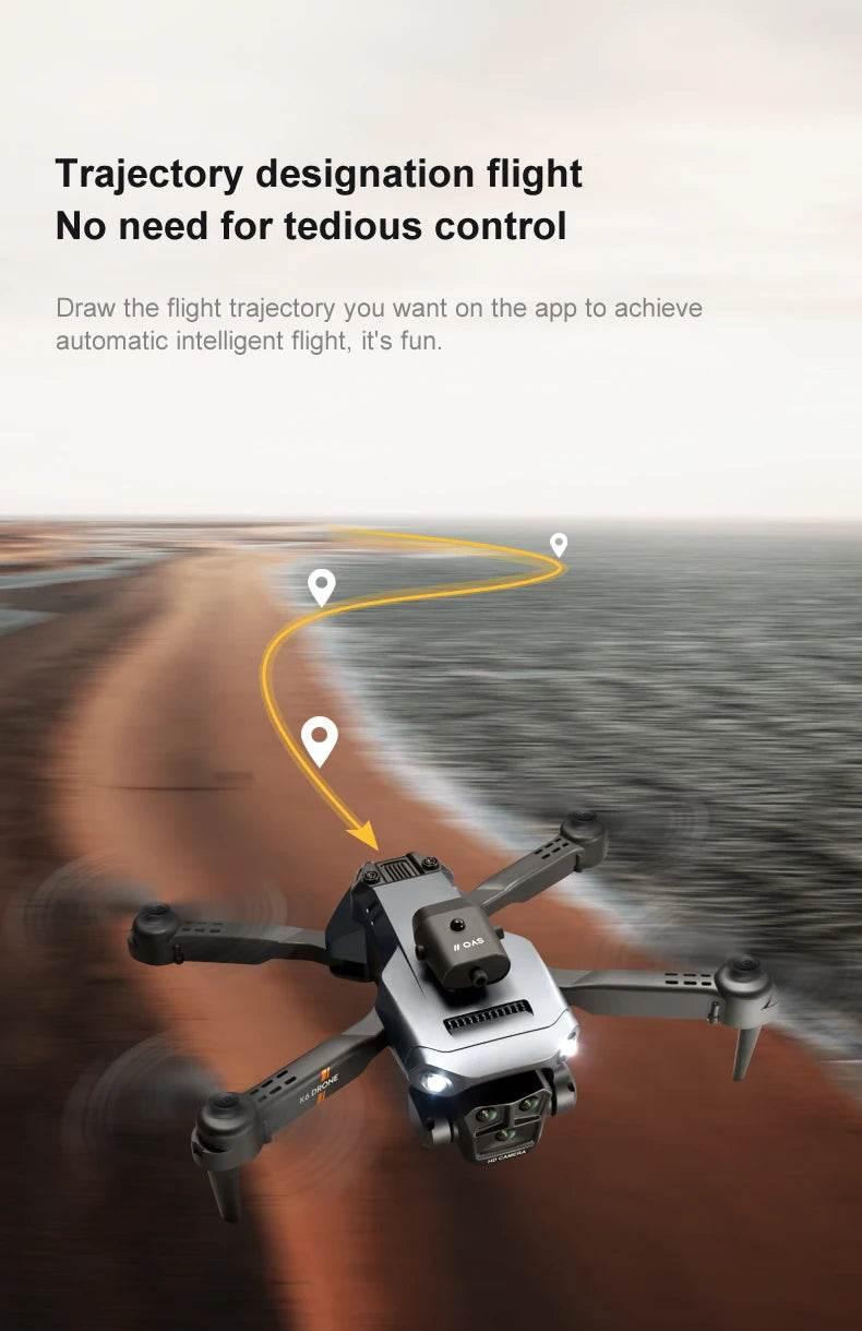 New light Flow professional UAV K6 MAX 4K HD three camera - Empire P.E