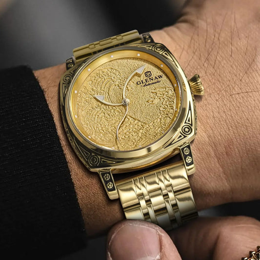 Luxury Fashion Business Gold Watch