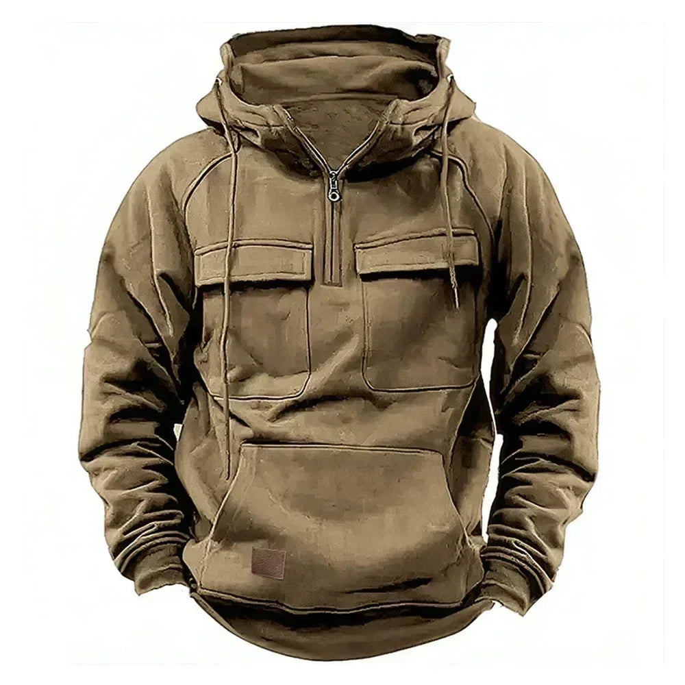 Half Zipper Men's Tactical Hoodies