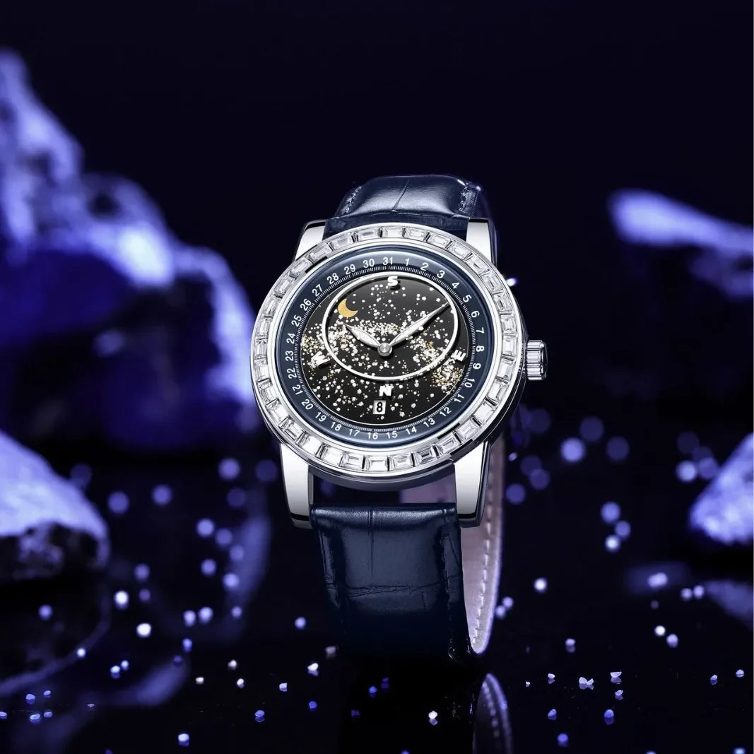 Rotating Gypsy Star Diamond Watch - Empire P.E