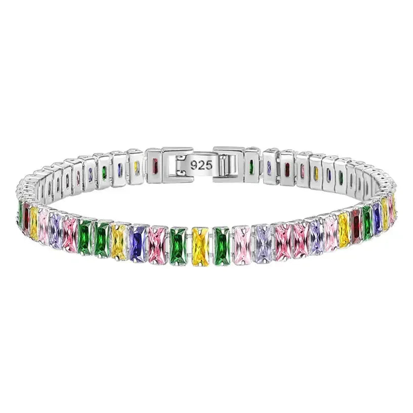 3mm 4mm 5mm 6.5mm Moissanite Tennis Bracelet Original s925 Sterling Silver - Empire P.E