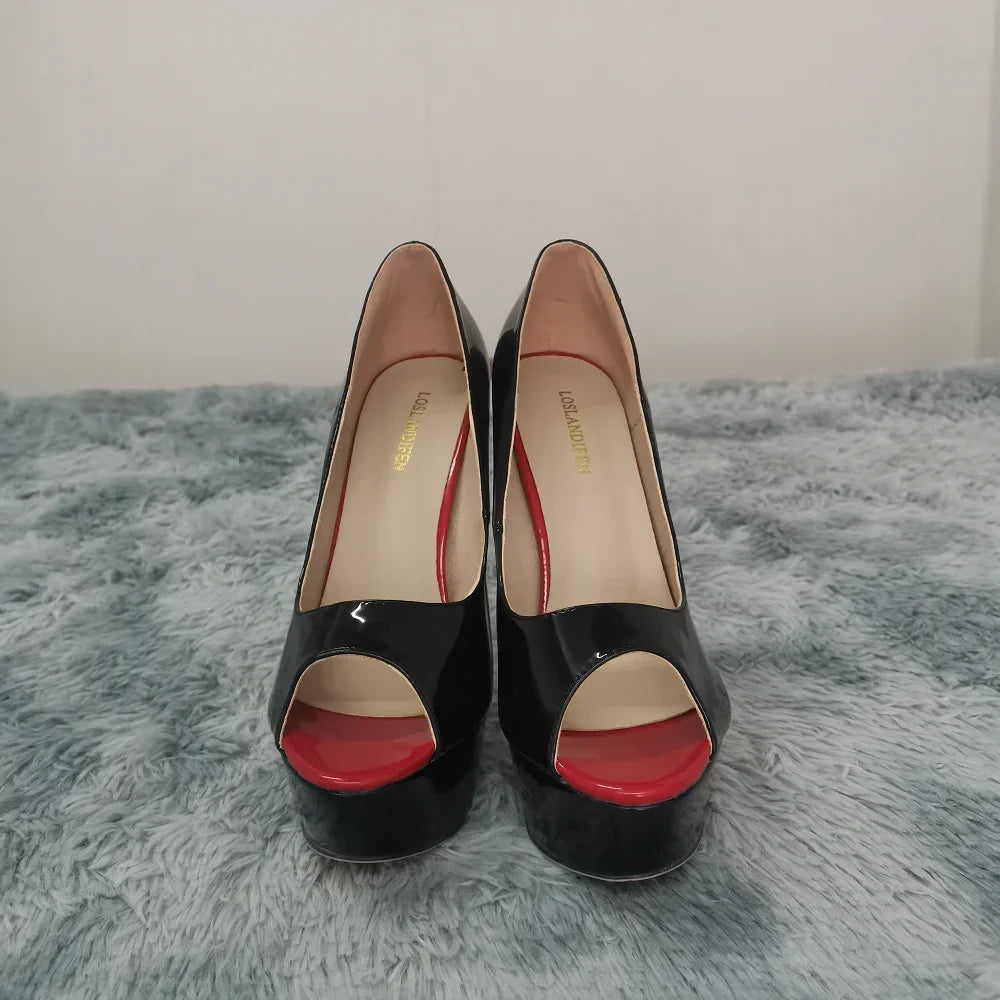 Women Pumps Sexy Platform Peep Toe 14cm - Empire P.E