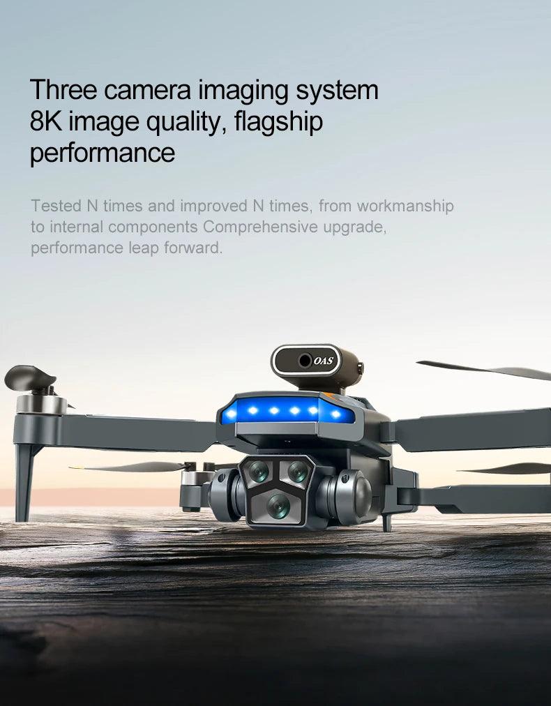 P18 New RC Drone Dual 8K camera drone obstacle avoidance quadcopter electronically controlled professional Drone Kid Gift Toys - Empire P.E