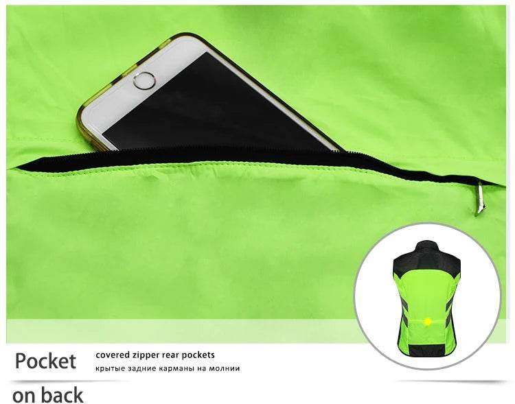 WOSAWE Cycling Vests Reflective Safety Vest Bicycle Sportswear Outdoor Running Breathable Jersey For Men Women Bike Wind Coat - Empire P.E