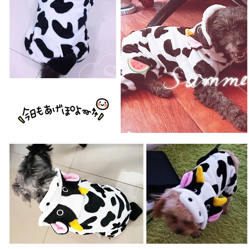 Pet Dog Soft Warm Fleece Jumpsuits