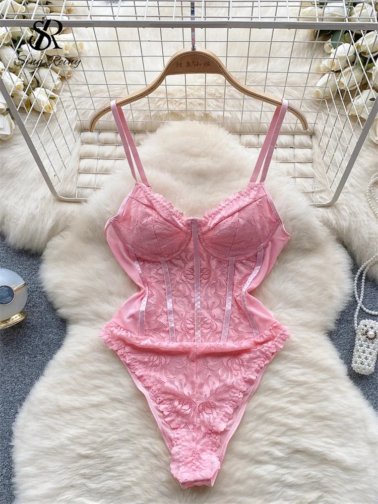 Sexy Lace Camis Women Strapless Rompers - Empire P.E