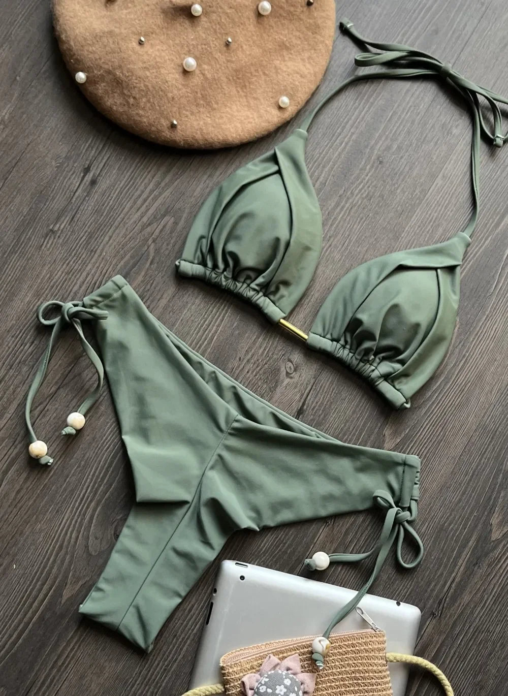 Sexy 13 Color Triangle Bathing Suit for Women Brazilian Beach Bikini Set - Empire P.E