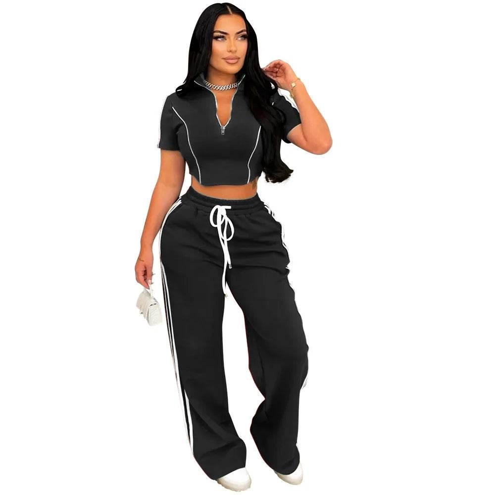 Fashion Casual Short Hoodie 2 Piece Women - Empire P.E