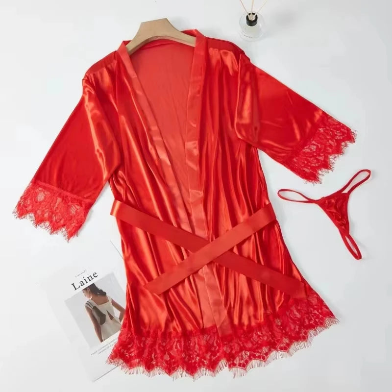 Women Ice Silk Robes - Empire P.E