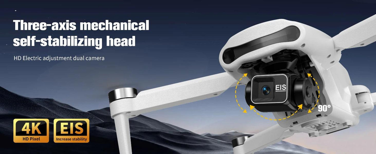 CK17 Max 1500M LCD SC GPS Drone 8K Dual Camera 6G Wifi FPV 3-Axis Gimbal Professional Obstacle Avoidance Quadcopter RC Dron Toy - Empire P.E