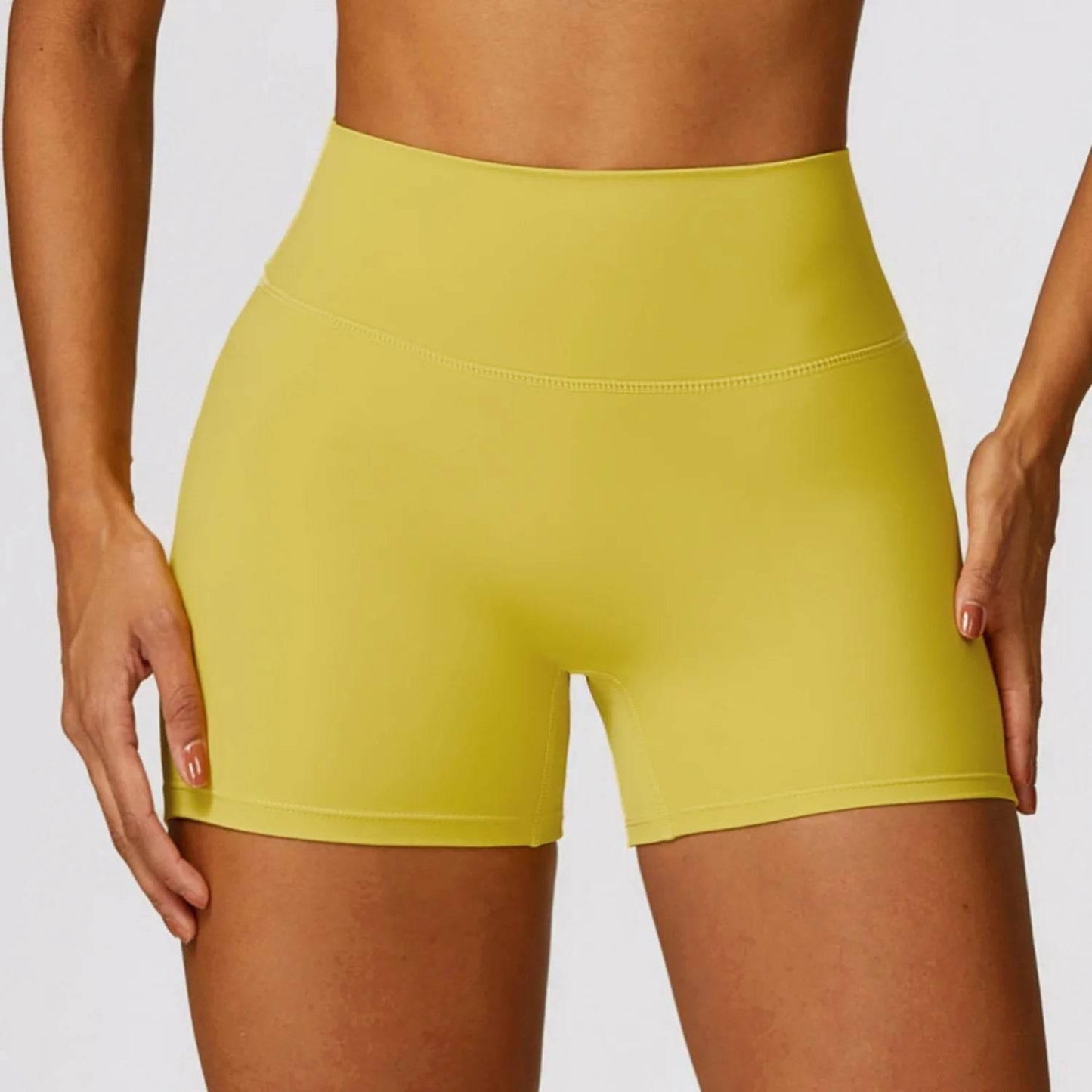 New Women Yoga Shorts High Waist Beautiful Buttocks Gym Sexy Feel V-shaped Shorts Sports Fitness Tights Push up Run Leggings - Empire P.E