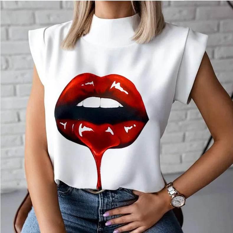 Stylish Women's Sleeveless Summer Tee Top - Empire P.E