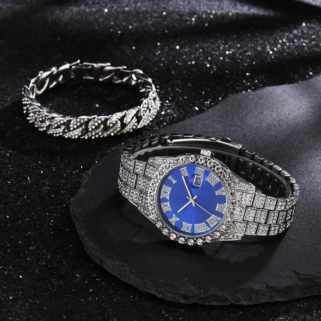 1/2Pc Watch Bracelet Set Hip Hop - Empire P.E