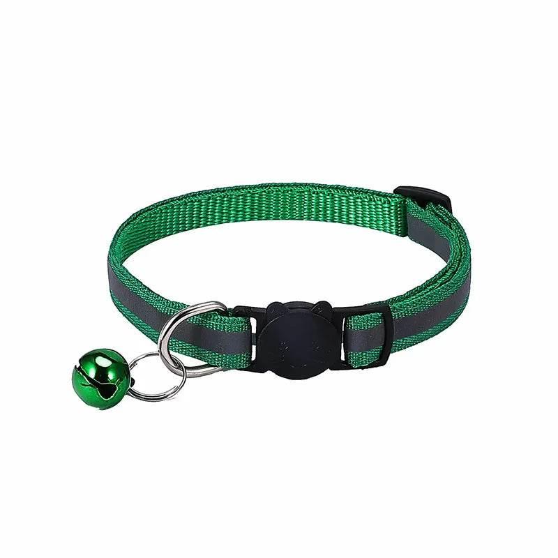 Nylon Pet Collar Night Safety Reflective Cat And Dog Collar Adjustable - Empire P.E