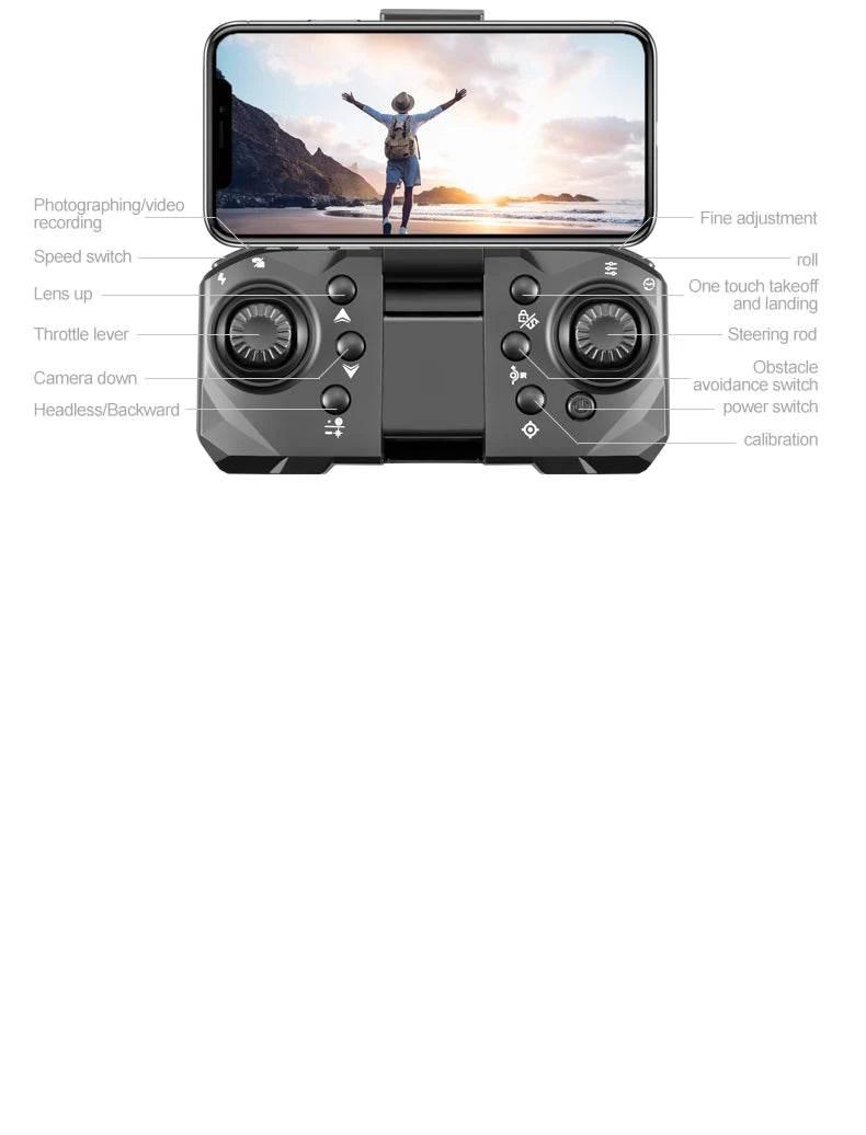 New S1S Mini Drone Caméra 8K Professional Brushless Motor Dron Obstacle Avoidance HD Dual Camera Foldable Quadcopter Toys - Empire P.E