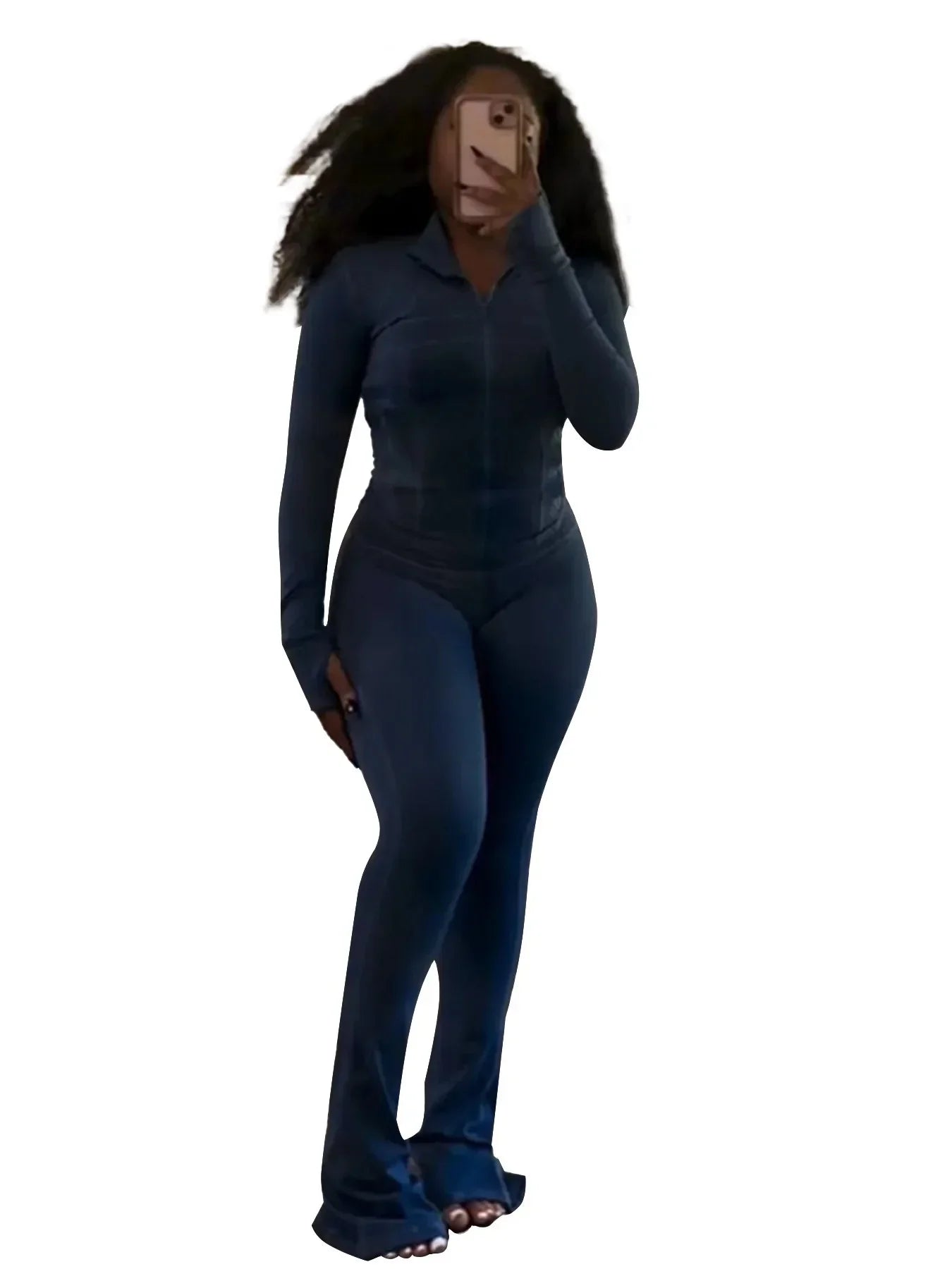 Casual Women's Long Sleeve Tight Fitting Sports Clothing 2-Piece Set - Empire P.E