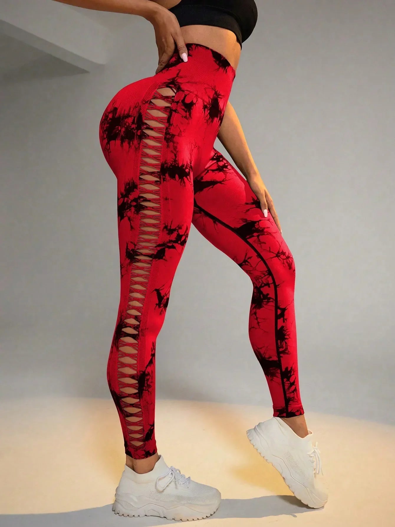Tie Dye Seamless Leggings for Women High Waist Yoga Pants