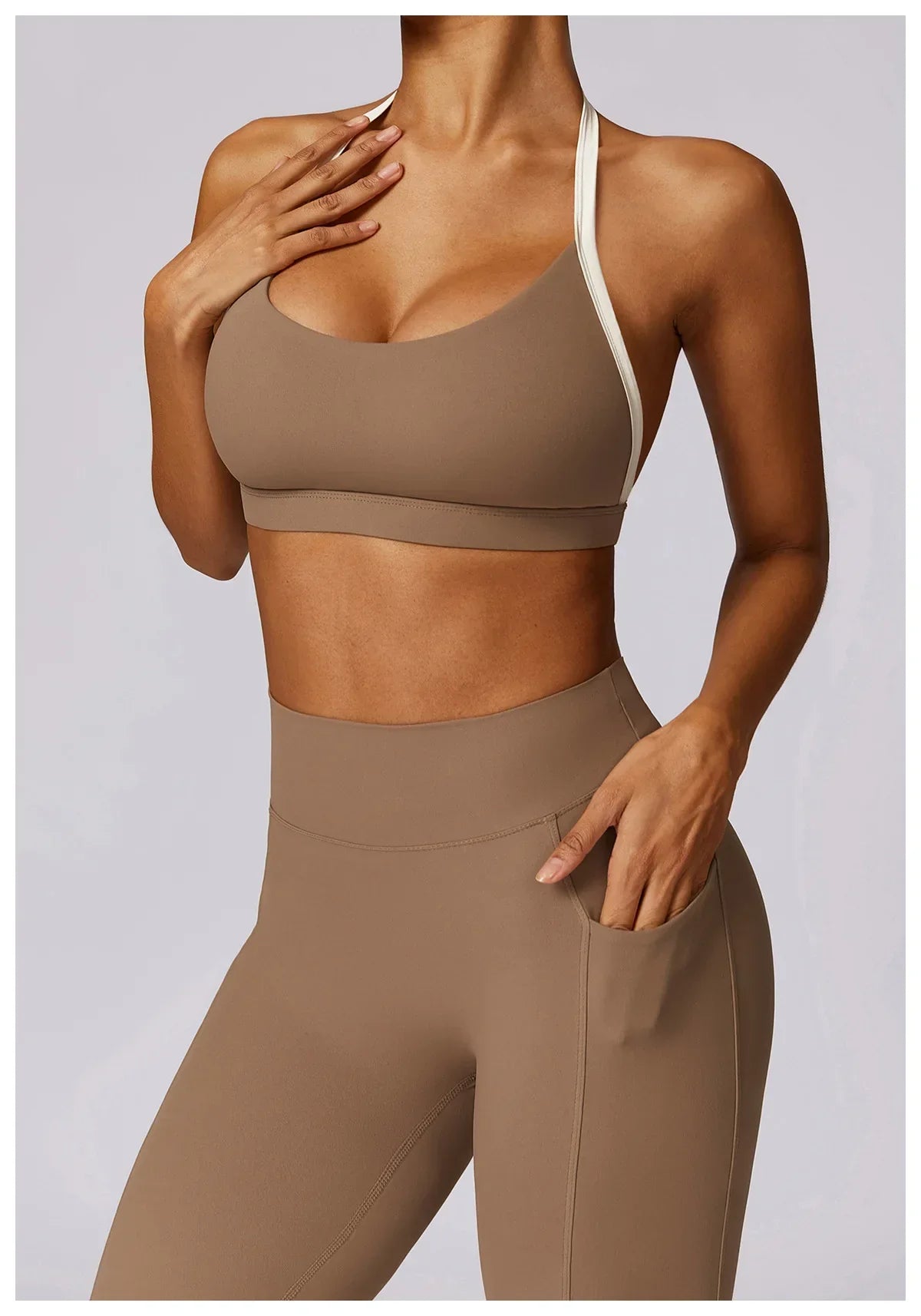 Yoga Set 2PCS Women Sportswear Push Up Workout Clothes - Empire P.E