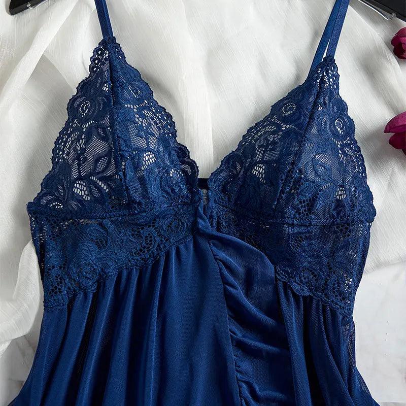 Exquisite Semi-transparent Thong Dress Set - Empire P.E