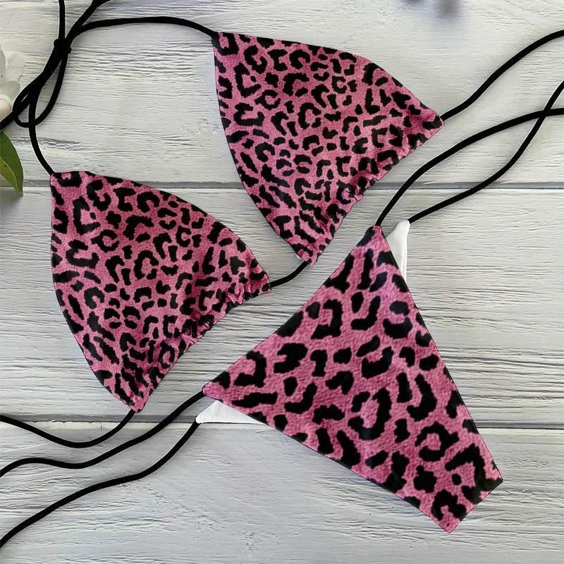 Fashion sexy bikini suit women's two-piece swimsuit leopard print summer ladies beachwear push-up swimsuit women's clothing - Empire P.E