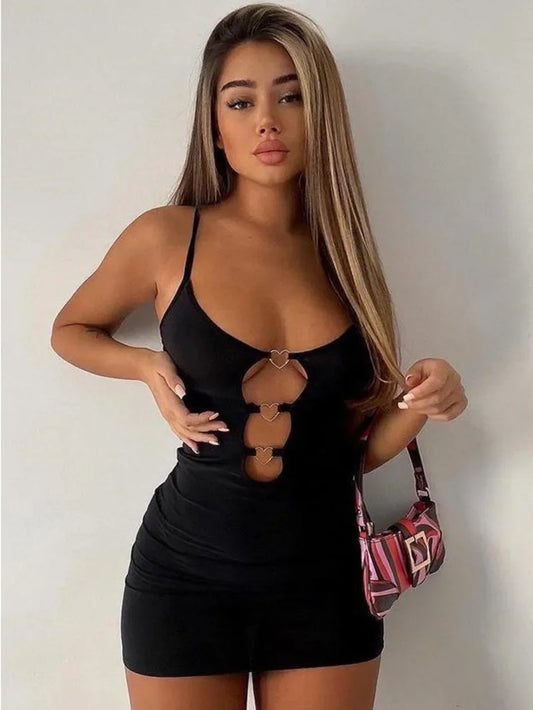 Women's Pure Desire Cinching Waist Wrap Hip Slim Short Dress - Empire P.E