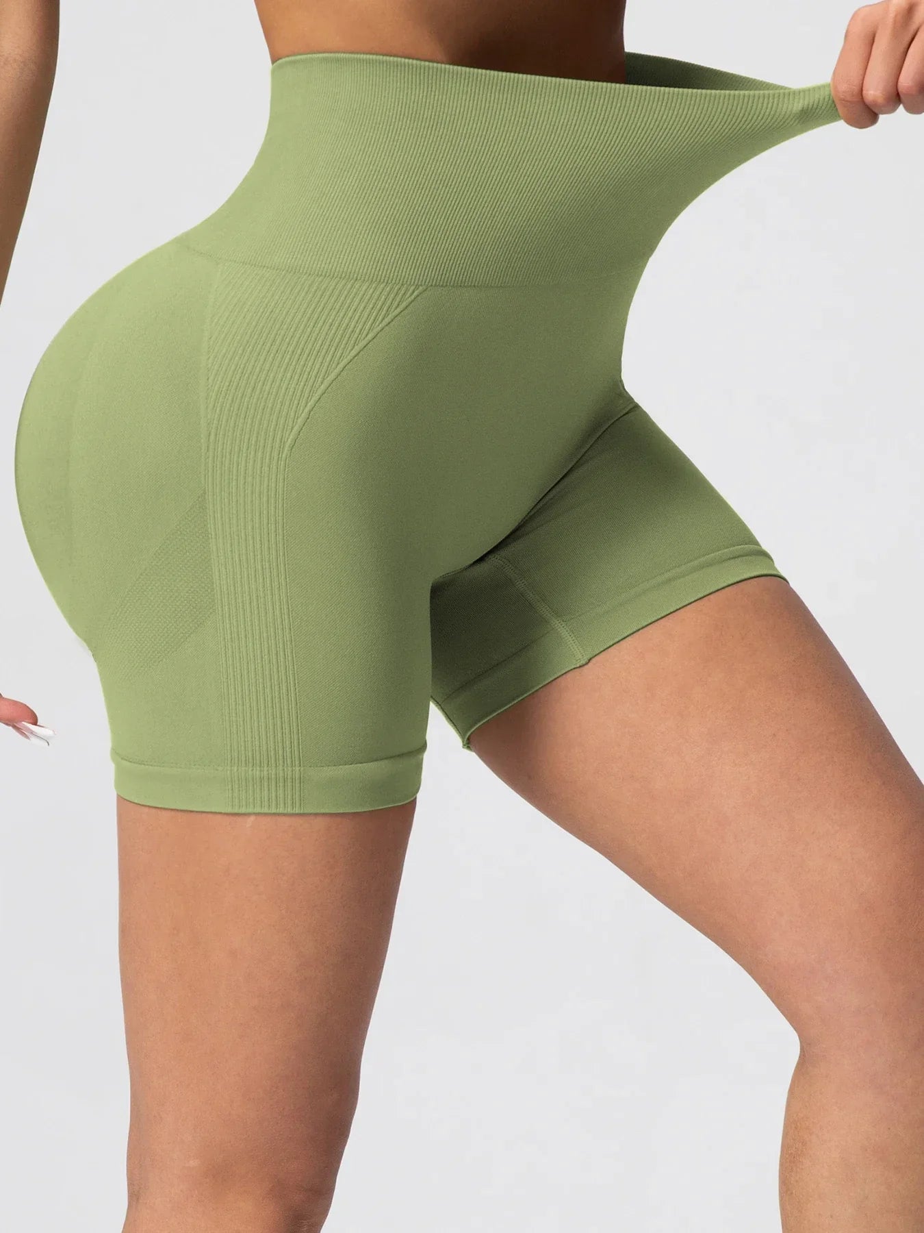 Women Fitness Shorts High Waist Workout Hip Lifting Leisure Shorts Leggings Yoga Gym Running Short Pants Sportswear - Empire P.E