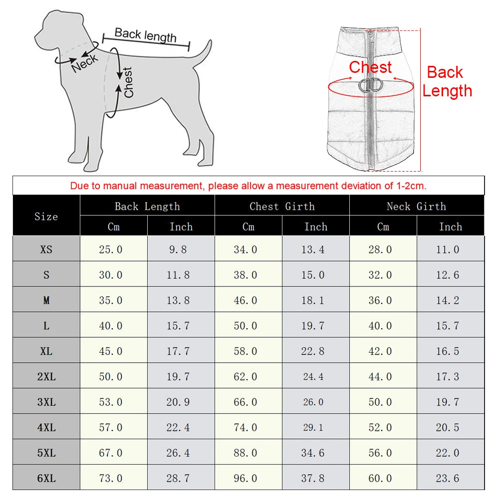 Dog's Waterproof Pet Vest Jacket