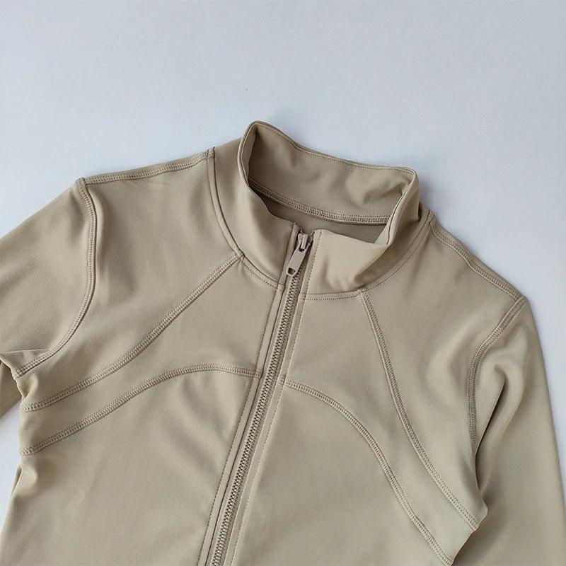 Yoga Suit Women's High-end Standing Collar Long Sleeved - Empire P.E