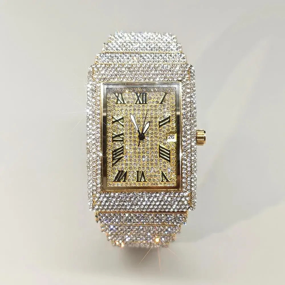 2025 Hot Luxury Brand Quartz Diamond Watch For Men - Empire P.E