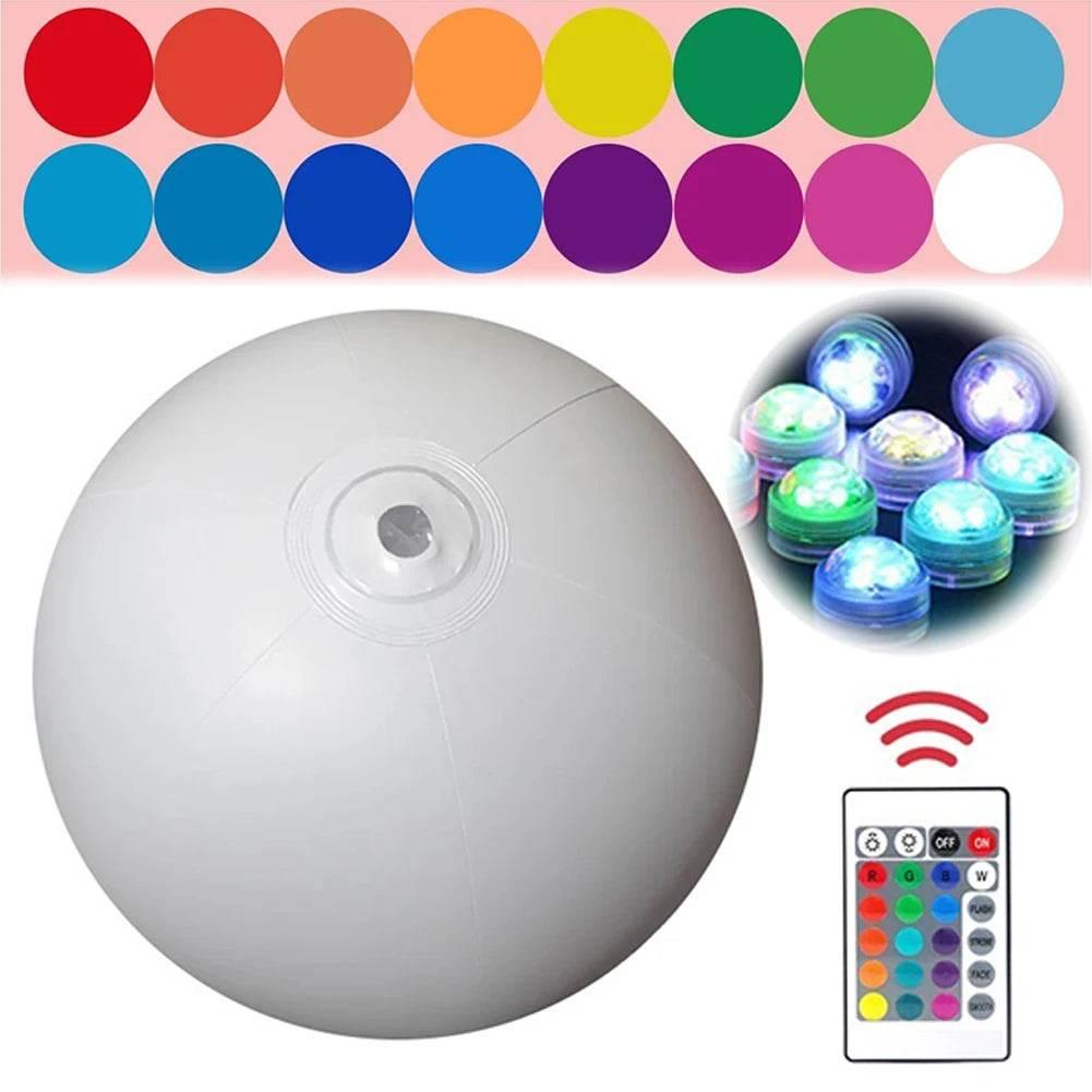 LED Balloon Large Beach Ball Halloween Jumbo Pool Toys Balls LED Inflatable Beach Ball Pool Toy Swimming Wedding Party Decor - Empire P.E