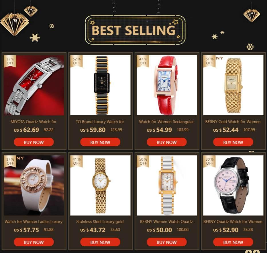 Ladies Quartz Wristwatch Waterproof - Empire P.E