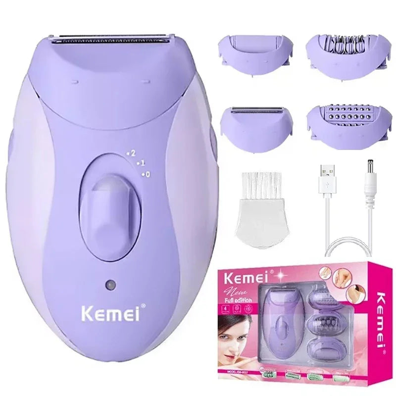 4in1 Women Epilator Electric Shaver Rechargeable - Empire P.E