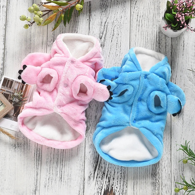 Winter Blue Pink Pet Big Large Animal Costume