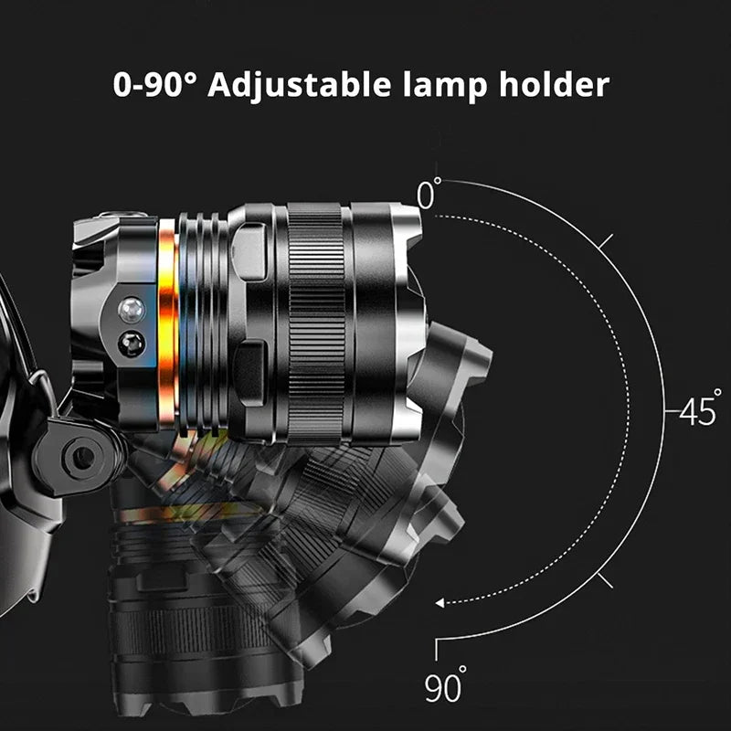 XHP50 LED Sensor Headlamp Waterproof Head Light Rechargeable - Empire P.E