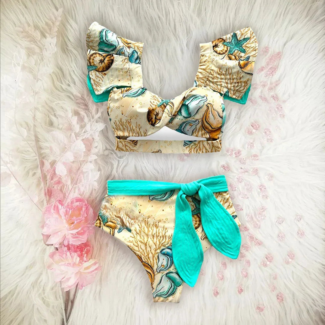 2025 New High Waist Bikini Swimsuit - Empire P.E