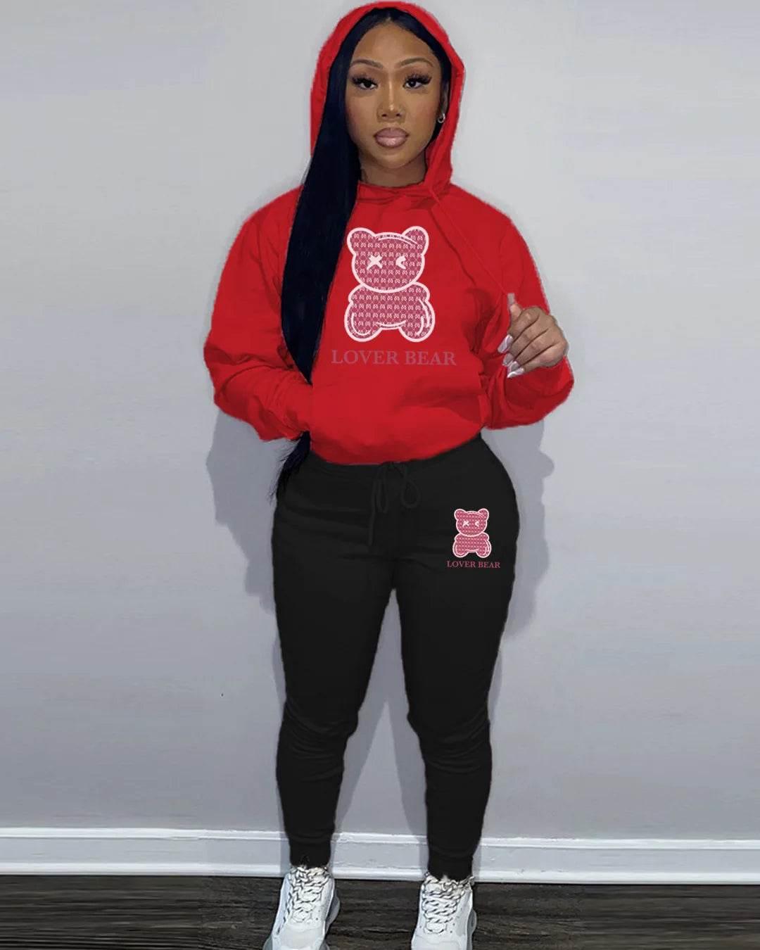 Autumn Fashion Letter Print Hoodie Sets - Empire P.E