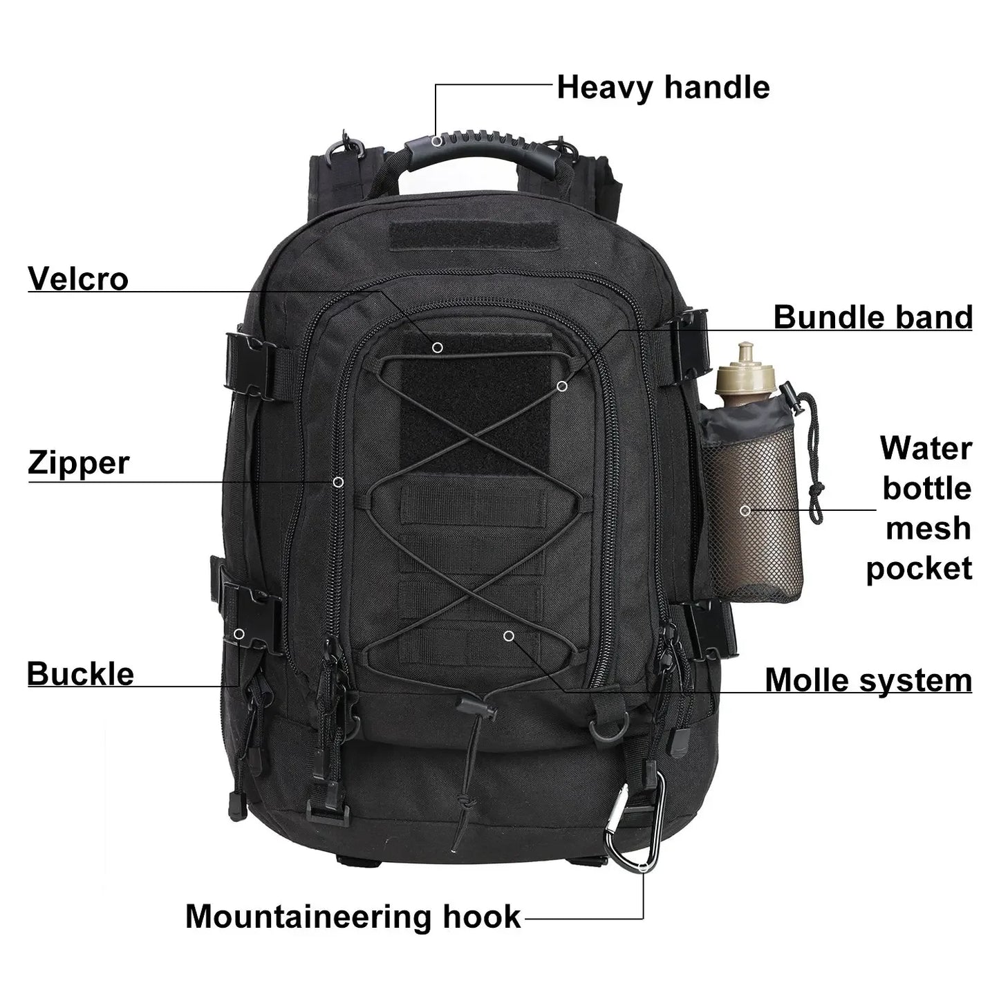 Large Tactical Backpack for Men Military Backpack - Empire P.E