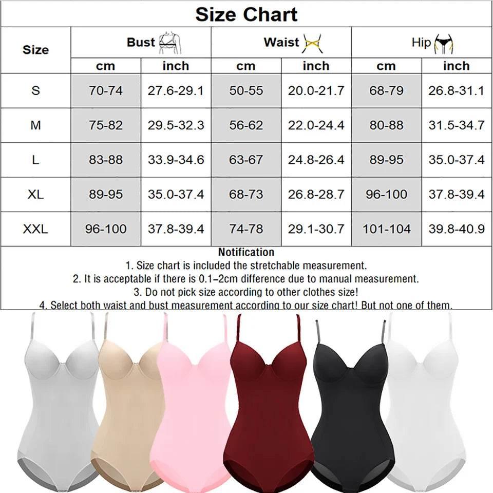 Bodysuit Body Shaper Strappy Bralette Bras - Empire P.E