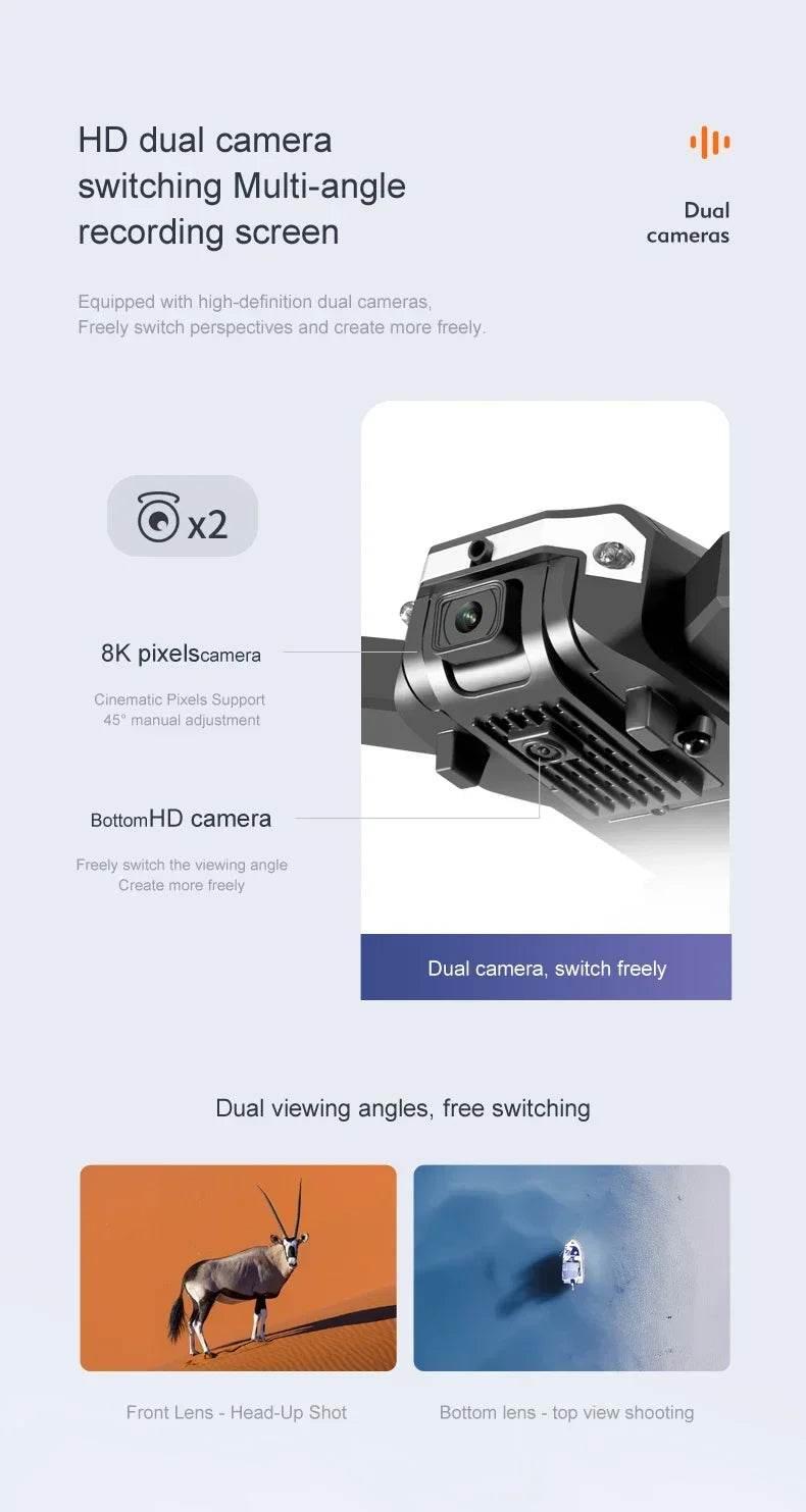 Outdoor G6 Drone 5G Professional 8K HD Aerial Photography Omnidirectional Obstacle Avoidance Quadrotor Distance 10000M - Empire P.E