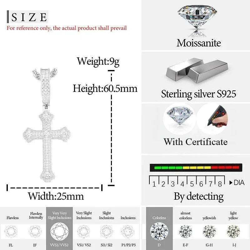 S925 Cross Pendant