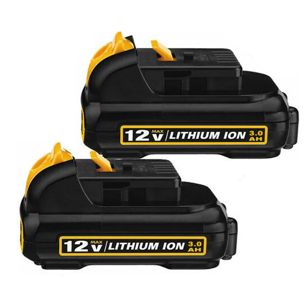 2Pack DCB120 3.0Ah 12V Lithium Ion Battery DCB120 DCB23 DCB27 Higher Capacity - Empire P.E