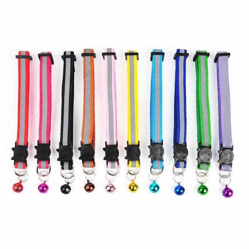 Nylon Pet Collar Night Safety Reflective Cat And Dog Collar Adjustable - Empire P.E