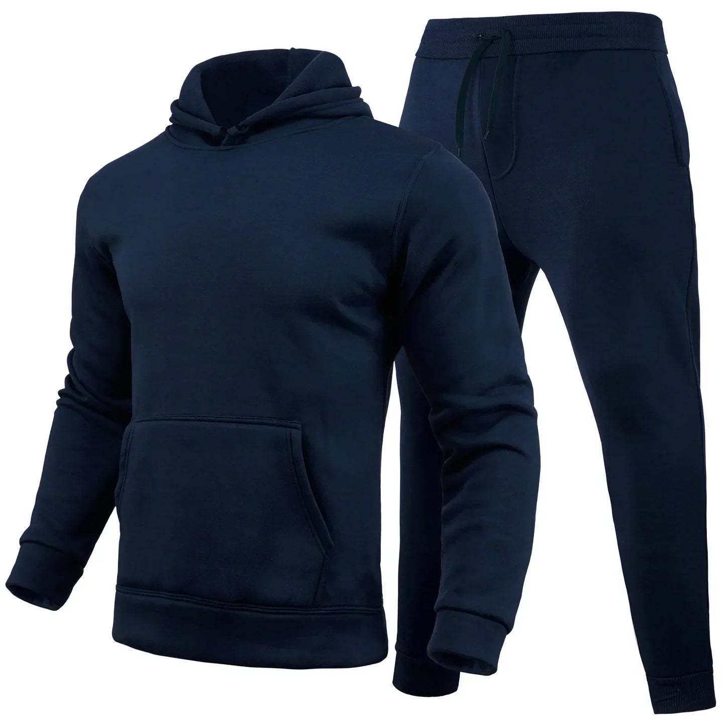 Men's Hooded Pullover + Sweatpants Sports Suit