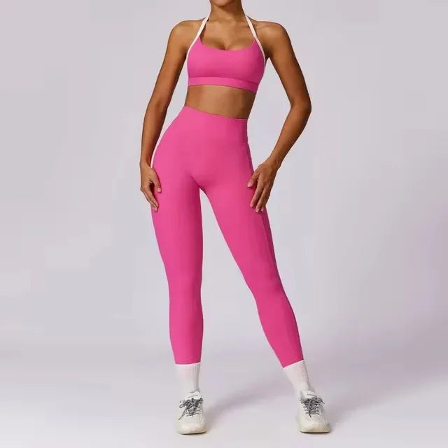 Yoga Set 2PCS Women Sportswear Push Up Workout Clothes - Empire P.E