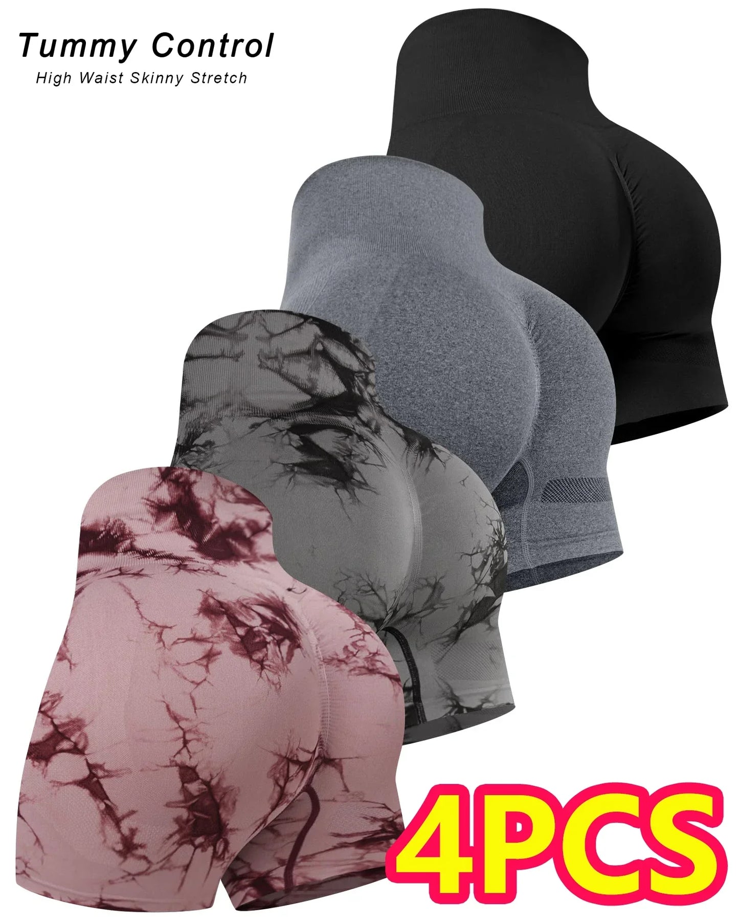 2024 4PCS Women's Fitness Pants