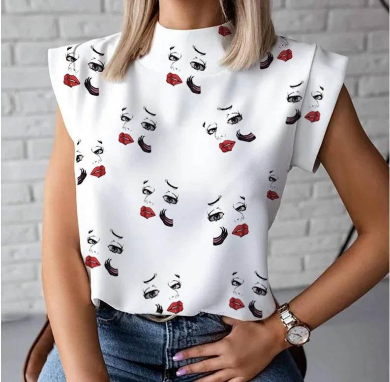 Stylish Women's Sleeveless Summer Tee Top - Empire P.E